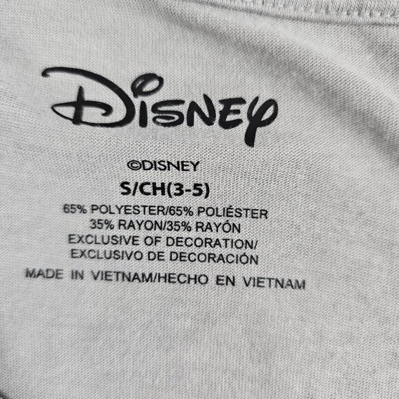 Disney Free to Dream Gray Graphic Cropped T-Shirt  Juniors Size S (3-5) - Picture 6 of 6